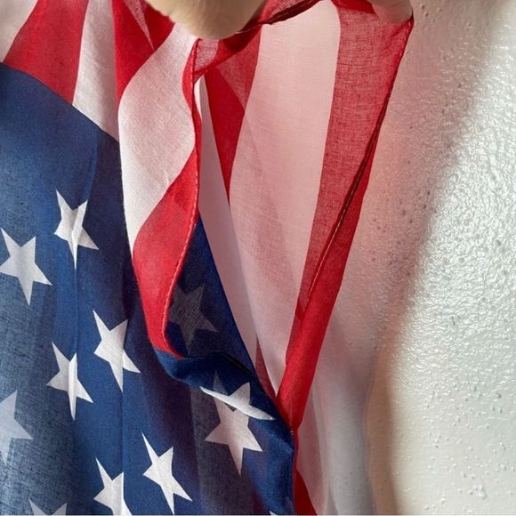 Patriotic kimono cardigan - Picture 1 of 5